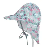 Kids Baby Breathable Mesh Prints Pattern Outdoor Flap Sunhat Face Cap