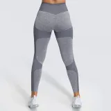 Women Seamless Hip Hygroscopic Yoga Leggings Sport Tights Workout Fitness Pants