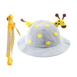 Kids Giraffe Anti Spitting Protective Visor Face Fawn Bucket Hat