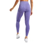 Women Seamless High Waist Hip Tight Yoga Leggings Jacquard Workout Sports Fitness Pants