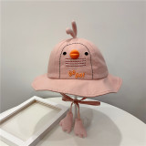 Kids 3D Little Duck Protection UV Sunhat Bucket Hat Fisherman Cap