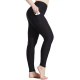 Women High Waist Tiktok Butt Slim-Fitting Pocket Seamless Yoga Leggings Breathable Workout Fitness Pants