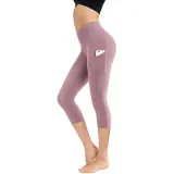Women High Waist With Pocket Yoga Pants Tummy Control Running Workout Fitness Yoga Leggings
