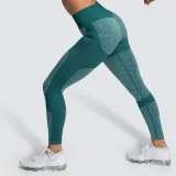 Women Seamless Hip Hygroscopic Yoga Leggings Sport Tights Workout Fitness Pants