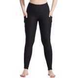 Women High Waist Tiktok Butt Slim-Fitting Pocket Seamless Yoga Leggings Breathable Workout Fitness Pants