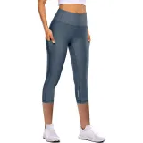 Women High Waist Yoga Leggings with Pockets Tummy Control Running Stretch Workout Fitness Pants