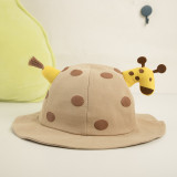 Kids Baby 3D Giraffe Sunhat Cute Bucket Hat Cap