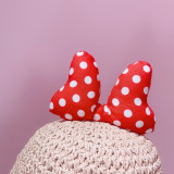 Kids Dots Bowknot Red Strawberry Straw Sunhat