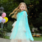Kid Girl Sequins Princess Cloak