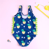 Toddler Kids Girl Dinosaur Egg Pattern One-piece Swimsuit