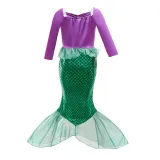 Halloween Kid Girl Sequins Jewelry Mermaid Tail Princess Dress Skirt