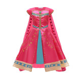 Kid Girl Halloween Lamp Jasmine Princess Dress With Long Cape