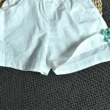 Toddler Girl Ruffles Plaid Top and Shorts Two Pieces Sets