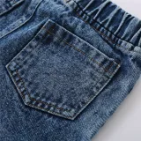 Toddler Girl Knit Tank Vest Top and Flared Jeans Two Pieces Sets