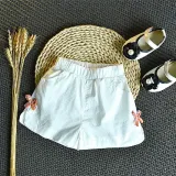 Toddler Girl Ruffles Plaid Top and Shorts Two Pieces Sets