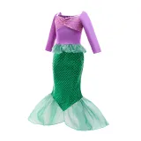 Halloween Kid Girl Sequins Jewelry Mermaid Tail Princess Dress Skirt