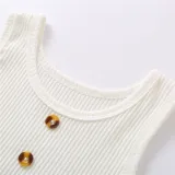 Toddler Girl Knit Tank Vest Top and Flared Jeans Two Pieces Sets