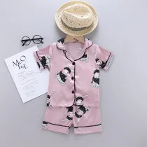 Toddler Kids Girl Prints Rabbits Summer Short Pajamas Sleepwear Sets