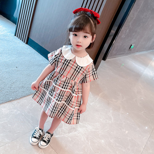 Toddler Girl Classic Plaids A-line Dresses