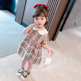 Toddler Girl Classic Plaids A-line Dresses