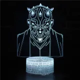 3D Game Star Wars Night Light Seven Colors Touch LED With Remote Control