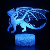 3D Dinosaur Series Night Light LED Lamps Seven Colors Touch Lamps With Remote Control