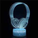 3D Musical Instrument Series Night Light Seven Colors Touch LED Lamps With Remote Control