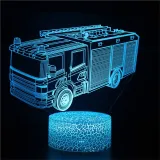 3D Cute Car Train Series Night Light LED Lamps Seven Colors Touch Lamps With Remote Control