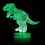 3D Dinosaur Series Night Light LED Lamps Seven Colors Touch Lamps With Remote Control