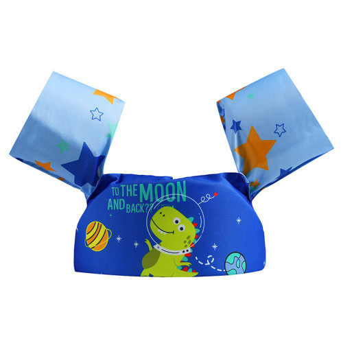 Toddler Kids Print Dinosaur Swim Vest with Arm Wings Floats Life Jacket