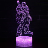 Avengers 3D Night Light LED Lamps Seven Colors Touch LED With Remote Control