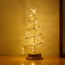 Night Light Crystal Diamond Star Christmas Tree Lights