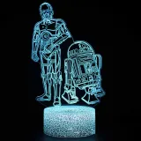 3D Game Star Wars Night Light Seven Colors Touch LED With Remote Control