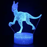 3D Dinosaur Series Night Light LED Lamps Seven Colors Touch Lamps With Remote Control