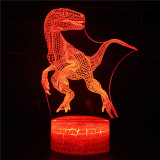 Dinosaur 3D Night Light LED Lamps Seven Colors Touch LED With Remote Control