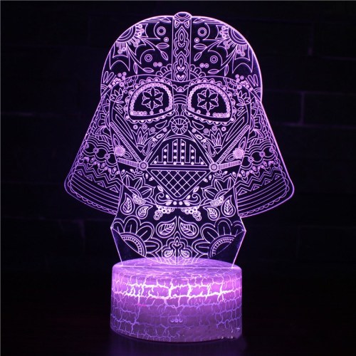 3D Game Star Wars Night Light Seven Colors Touch LED With Remote Control