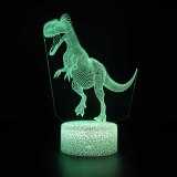 3D Dinosaurs Series Night Light LED Lamps Seven Colors Touch Lamps With Remote Control