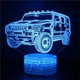 3D Cute Car Train Series Night Light LED Lamps Seven Colors Touch Lamps With Remote Control