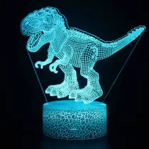 3D Dinosaur Series Night Light LED Lamps Seven Colors Touch Lamps With Remote Control