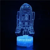 3D Game Star Wars Night Light Seven Colors Touch LED With Remote Control