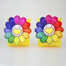 Toddler Kids Float Inflatable Rainbow Sun Flower ​Arm Rings For Swimming