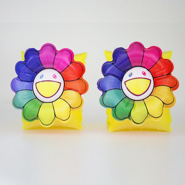 Toddler Kids Float Inflatable Rainbow Sun Flower ​Arm Rings For Swimming