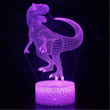 Cute Dinosaur 3D Night Light LED Lamps Seven Colors Touch LED With Remote Control