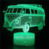 3D Cute Car Train Series Night Light LED Lamps Seven Colors Touch Lamps With Remote Control