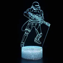 3D Game Star Wars Night Light Seven Colors Touch LED With Remote Control