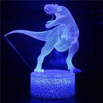 Dinosaur 3D Night Light LED Lamps Seven Colors Touch LED With Remote Control