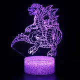 3D Dinosaur Series Night Light LED Lamps Seven Colors Touch Lamps With Remote Control