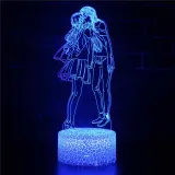 3D Valentine's Day Series Night Light Lamps Seven Colors Touch LED With Remote Control