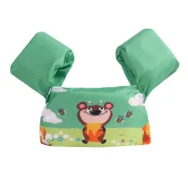 Toddler Kids Print Bear Honey Bee Swim Vest with Arm Wings Floats Life Jacket
