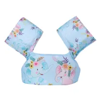 Toddler Kids Swim Vest with Arm Wings Floats Life Jacket Print Elephant